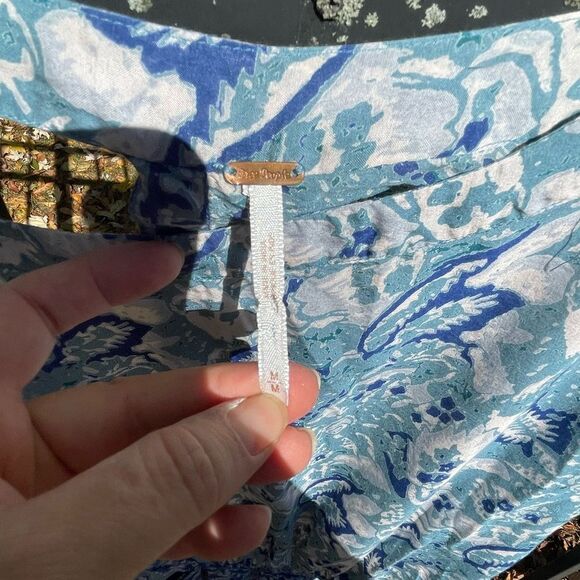 FREE PEOPLE  Sun Print Dress Denim Blue - Picture 5 of 5